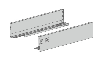 Боковина Slimbox 300мм h=90мм антрацит, левая